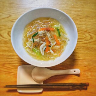 ◉低カロリー　ラーメン風春雨スープ◉